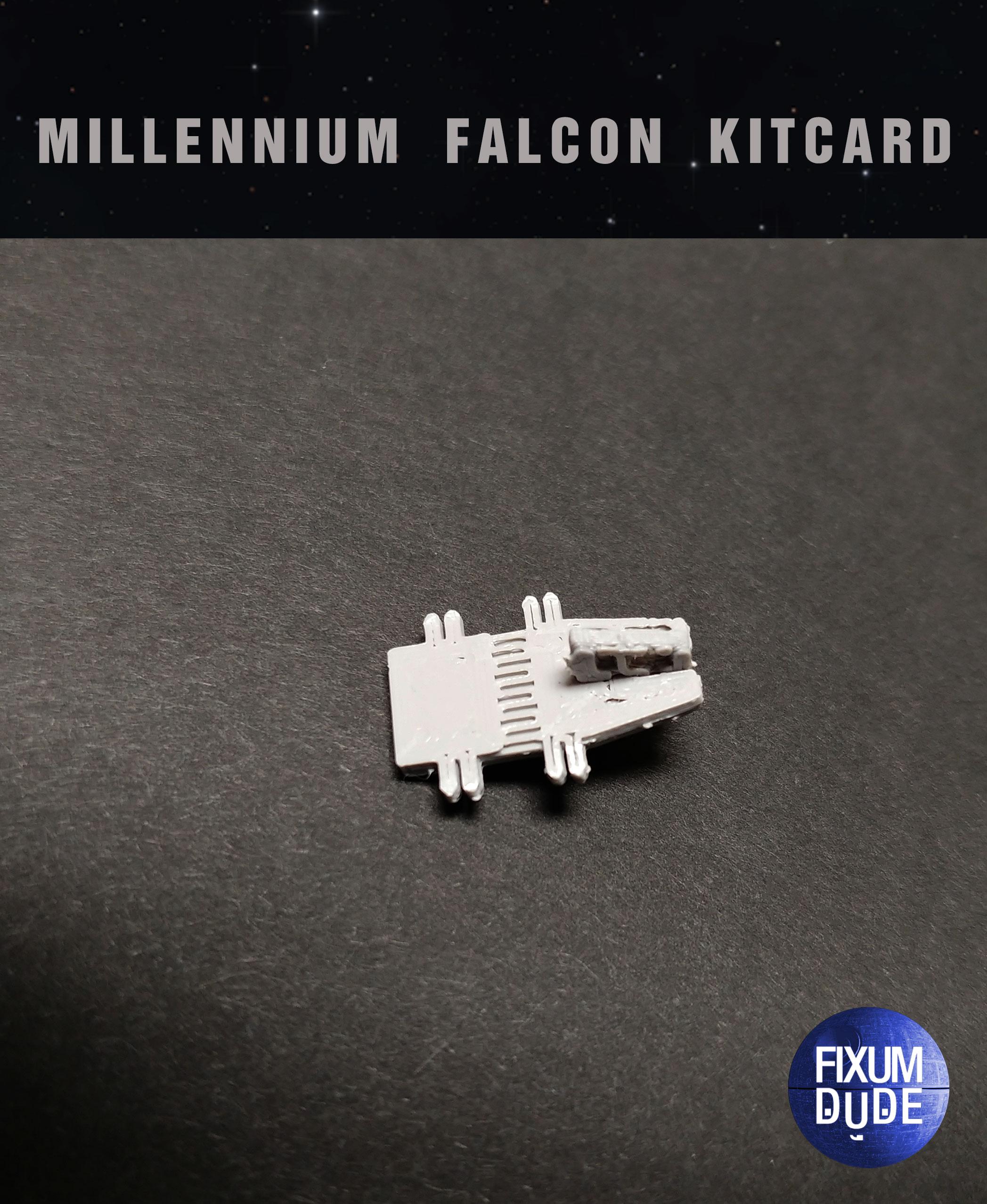 Star Wars Millennium Falcon Kit Card by Fixumdude 3d model