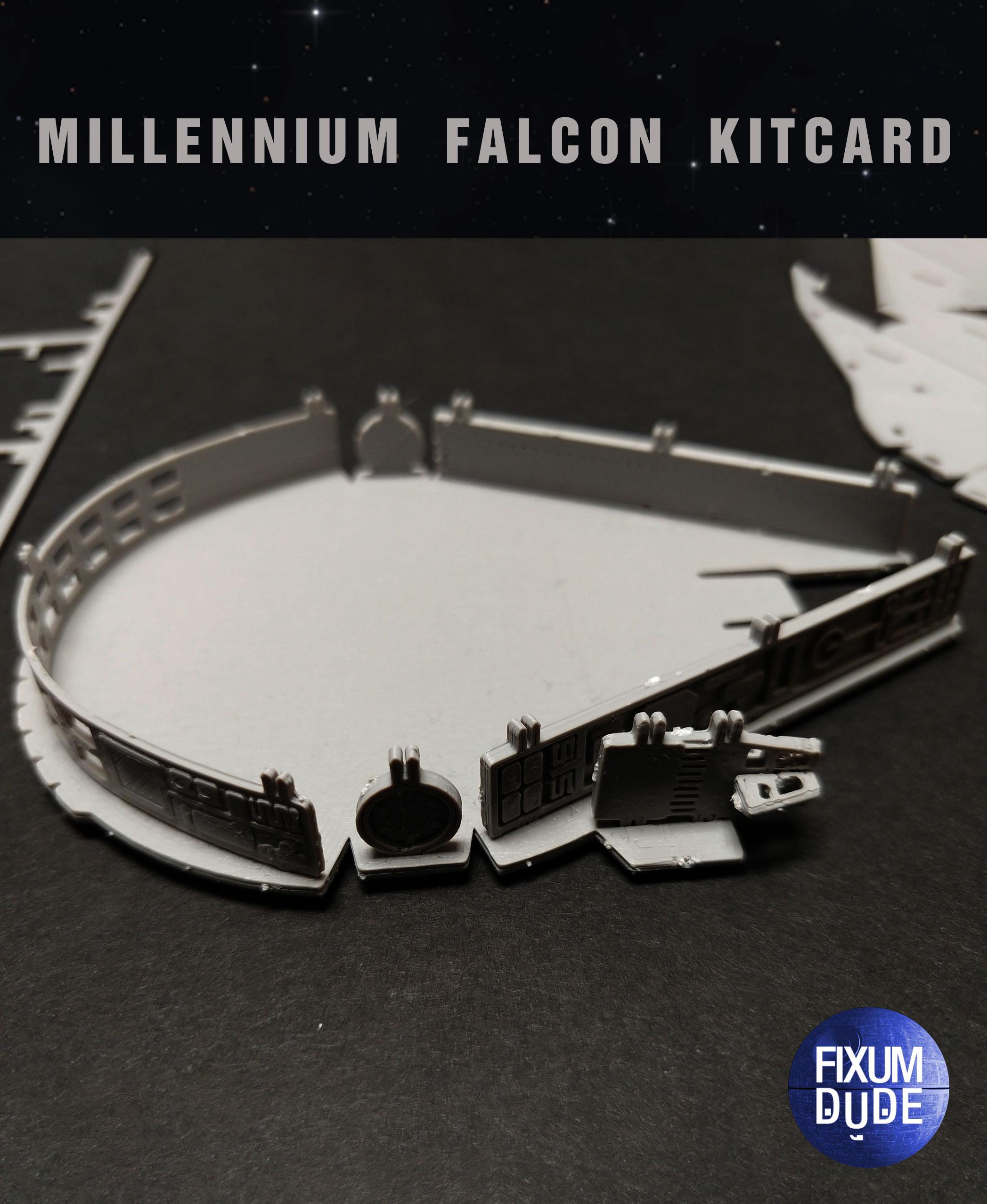 Star Wars Millennium Falcon Kit Card by Fixumdude 3d model