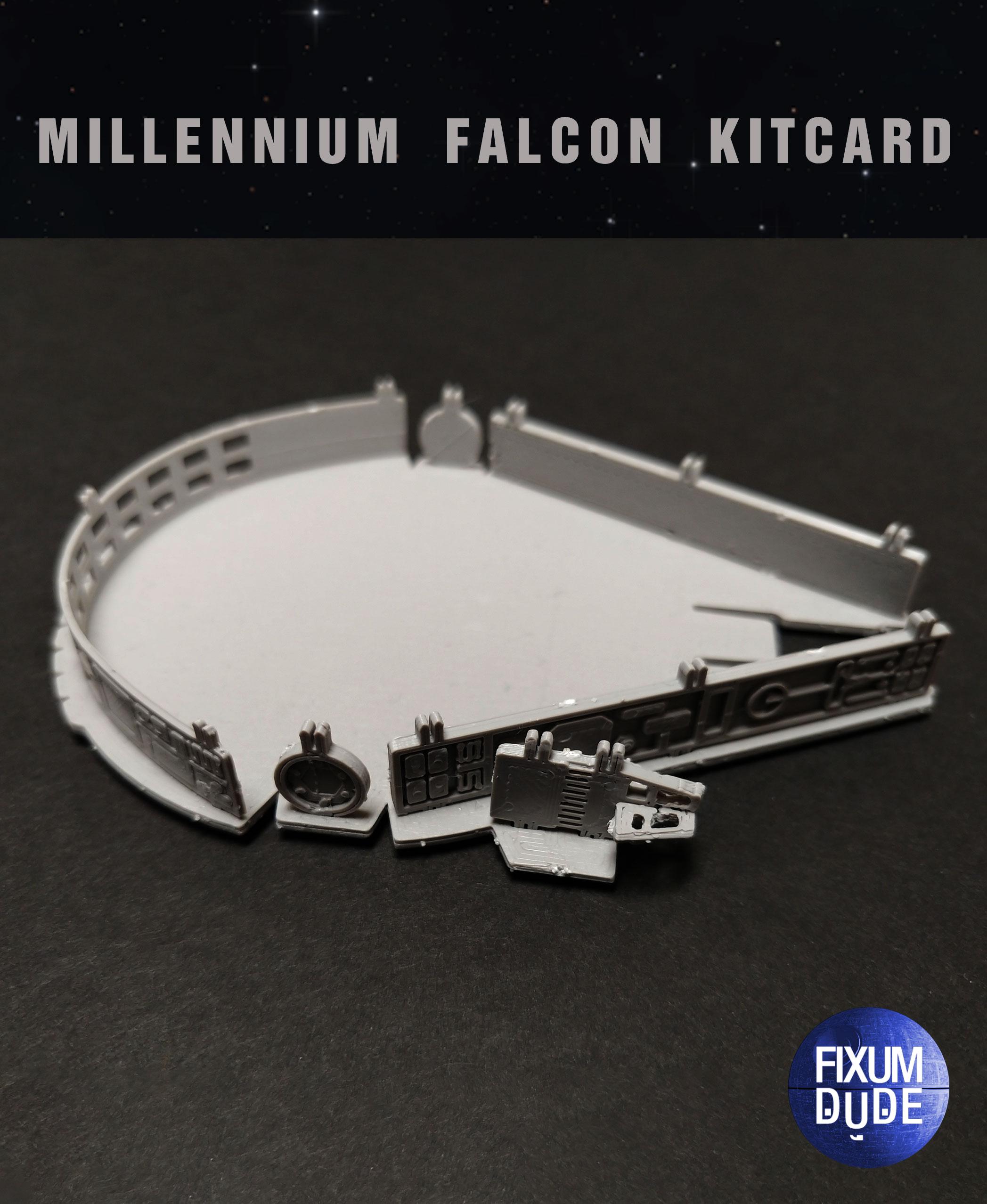 Star Wars Millennium Falcon Kit Card by Fixumdude 3d model