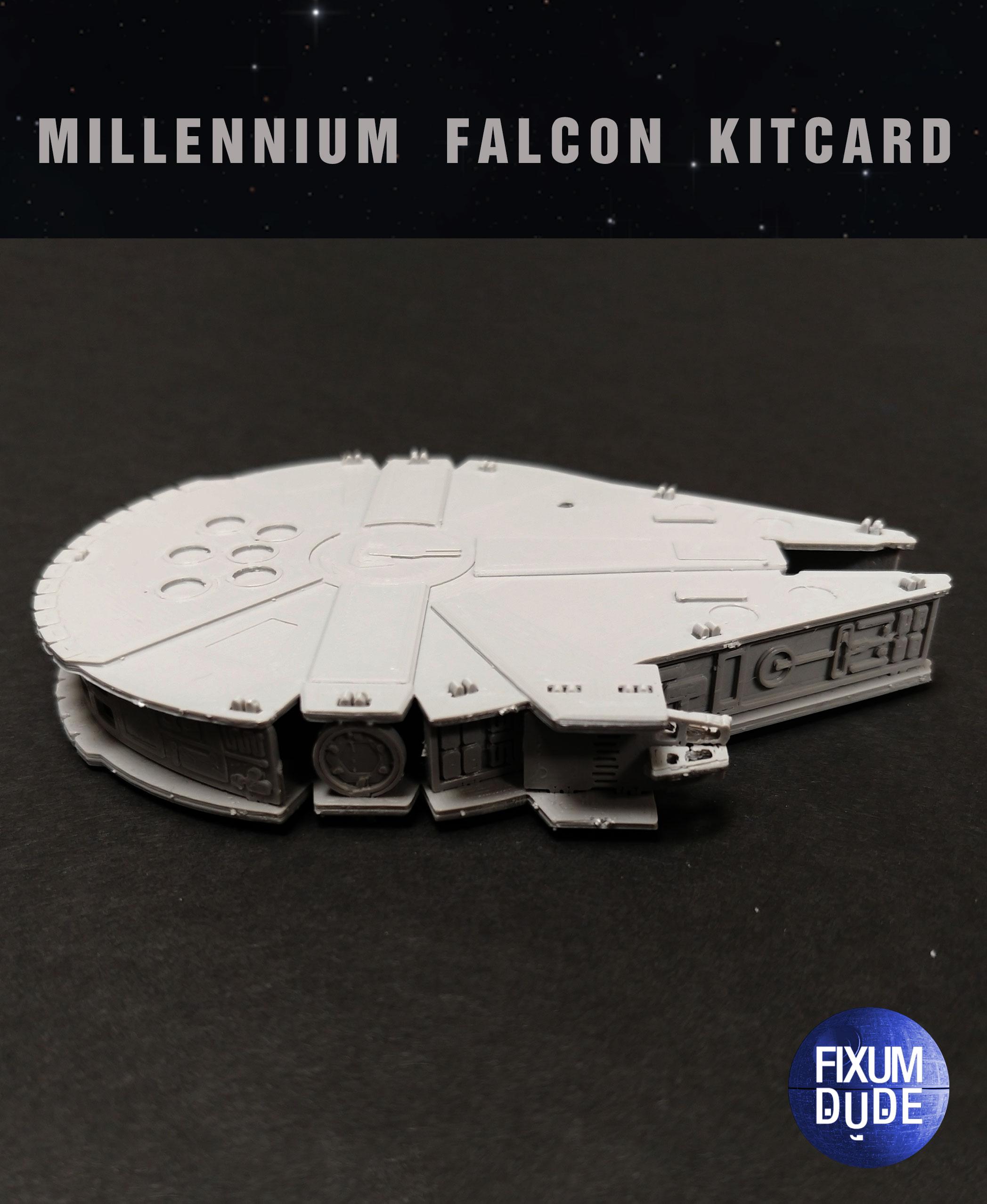 Star Wars Millennium Falcon Kit Card by Fixumdude 3d model