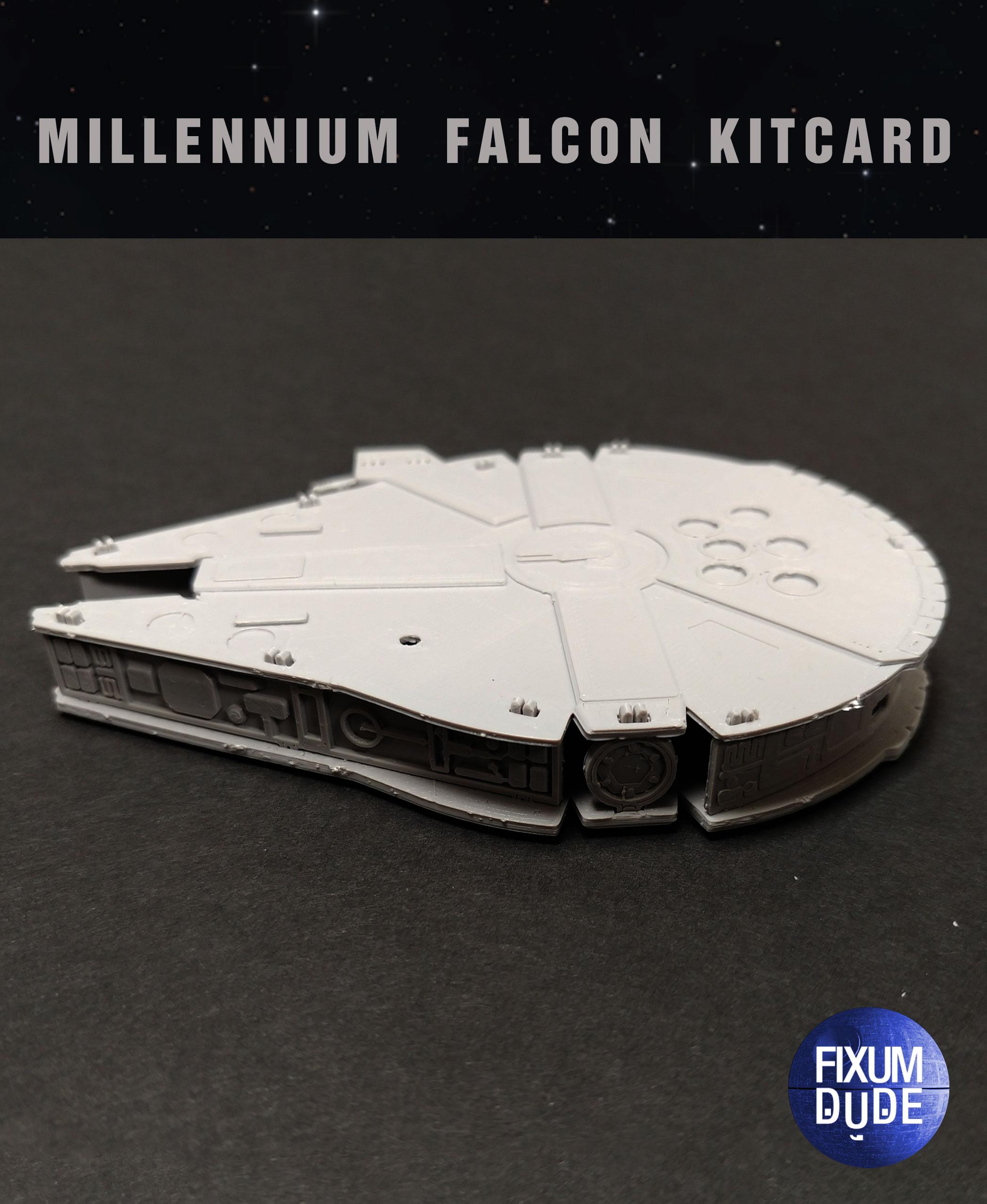 Star Wars Millennium Falcon Kit Card by Fixumdude 3d model