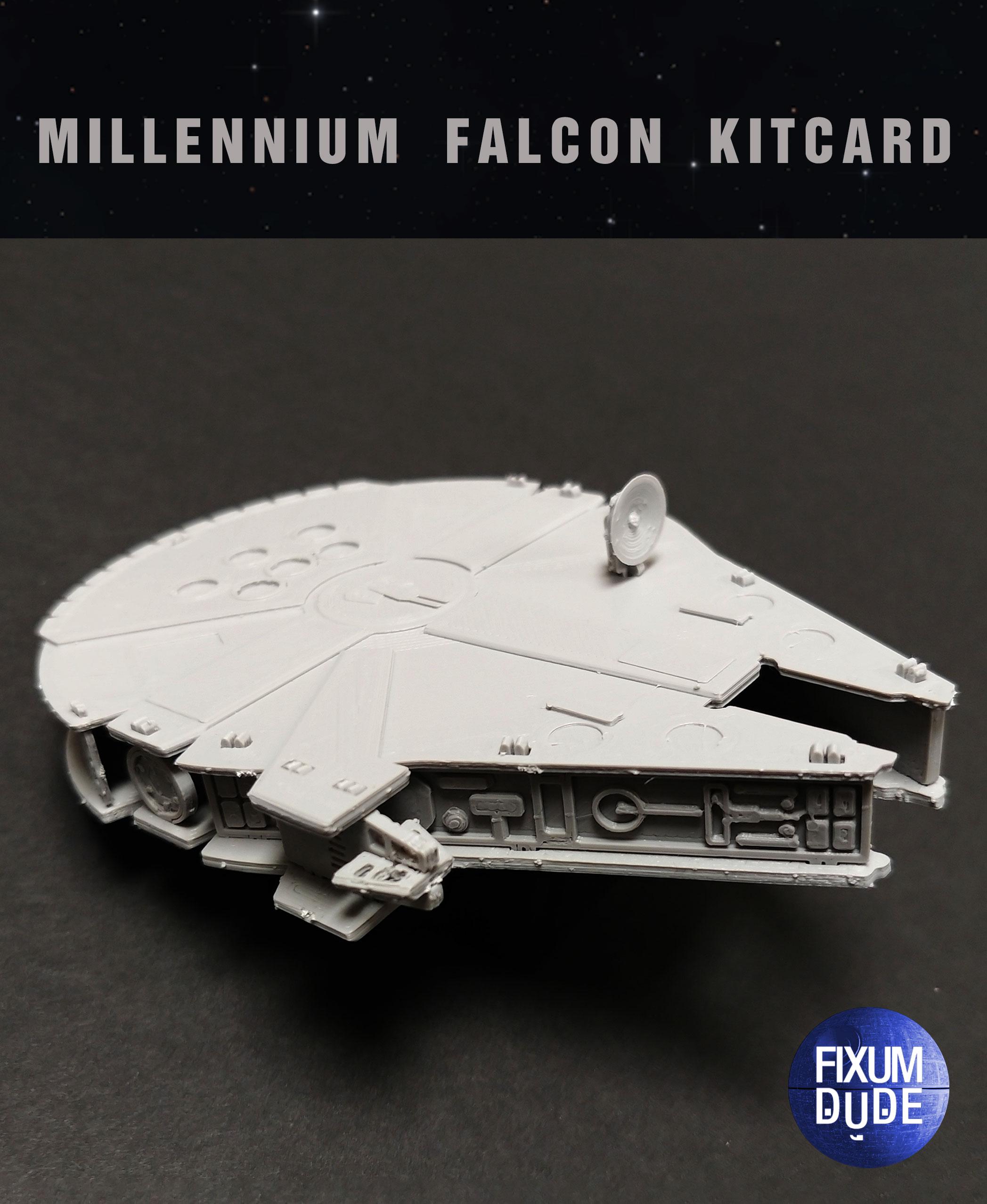 Star Wars Millennium Falcon Kit Card by Fixumdude 3d model