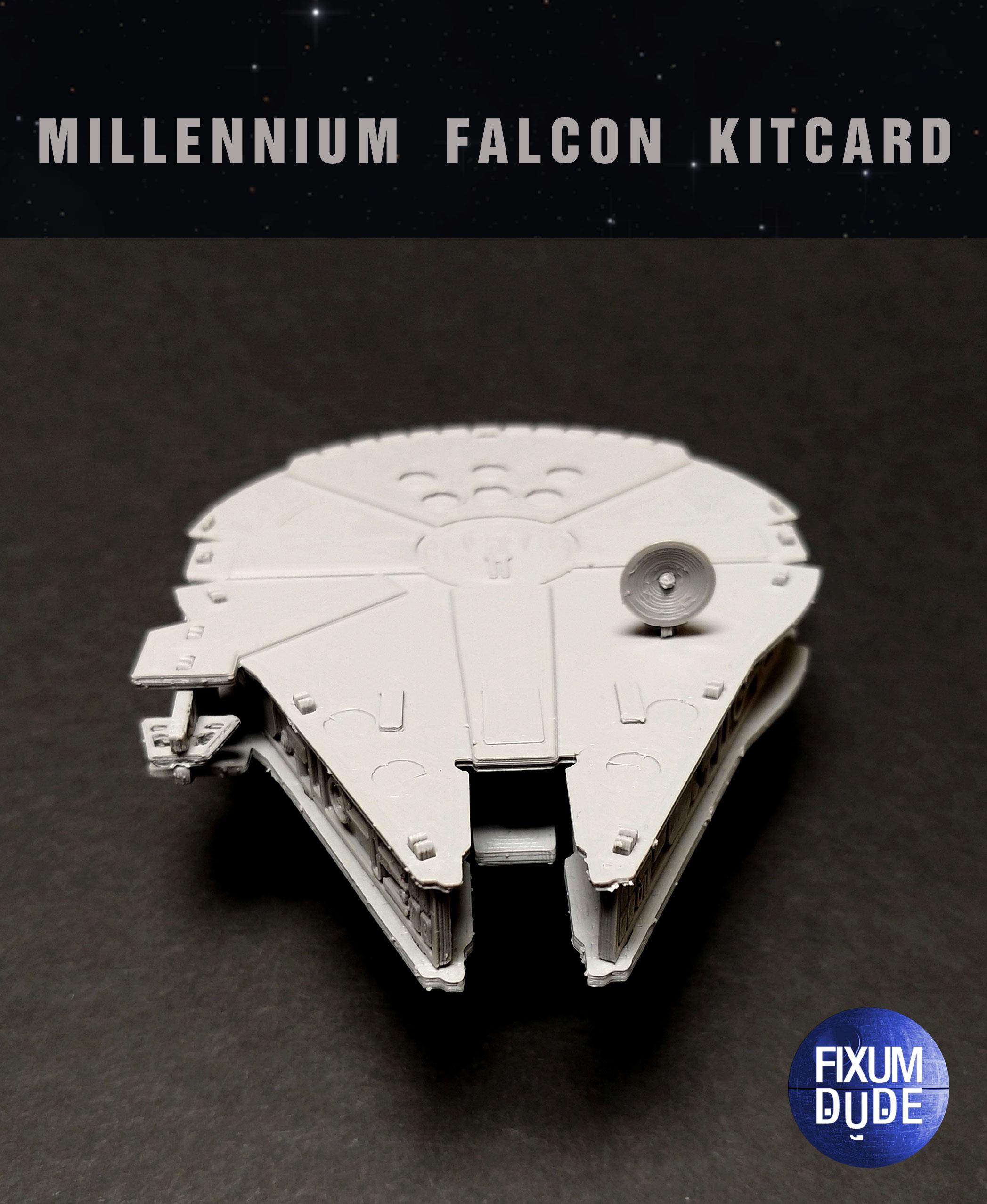 Star Wars Millennium Falcon Kit Card by Fixumdude 3d model