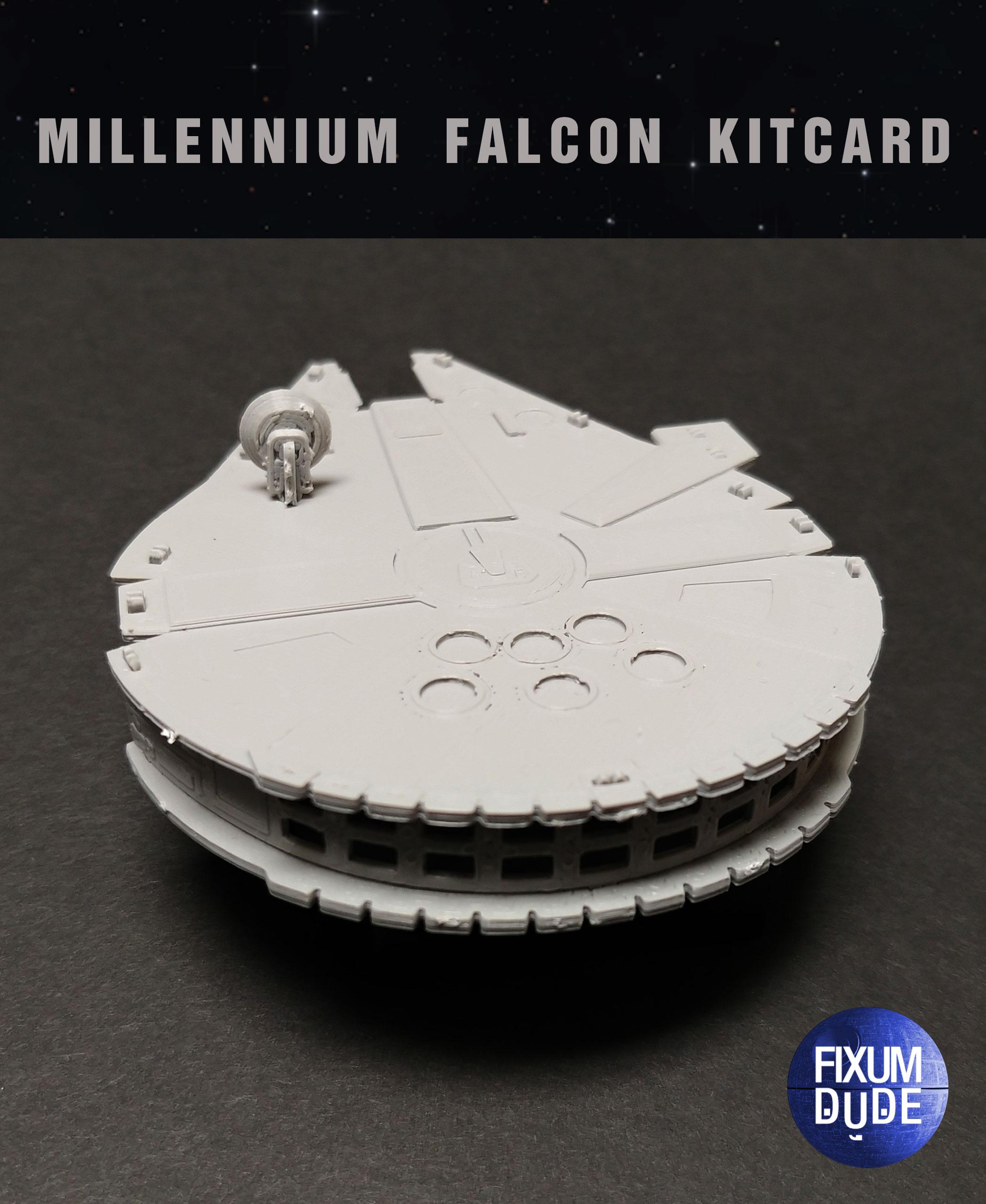 Star Wars Millennium Falcon Kit Card by Fixumdude 3d model