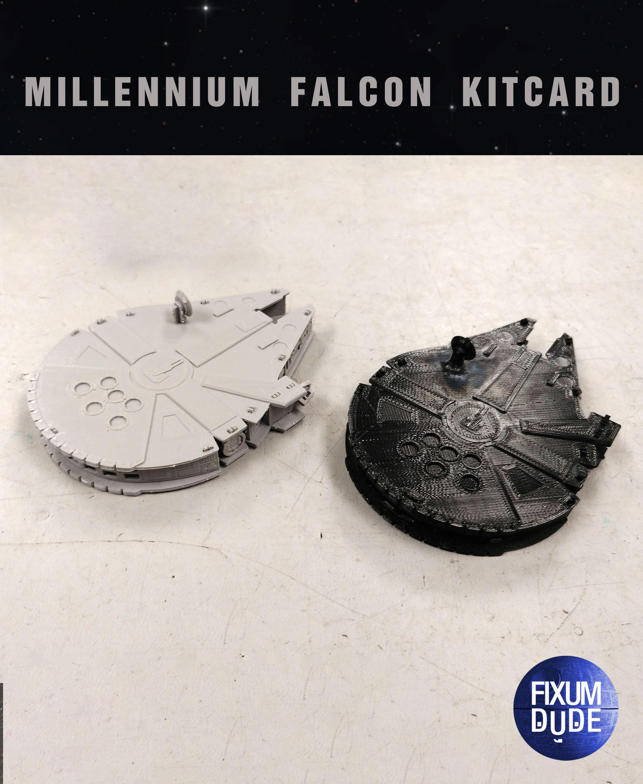 Star Wars Millennium Falcon Kit Card by Fixumdude 3d model