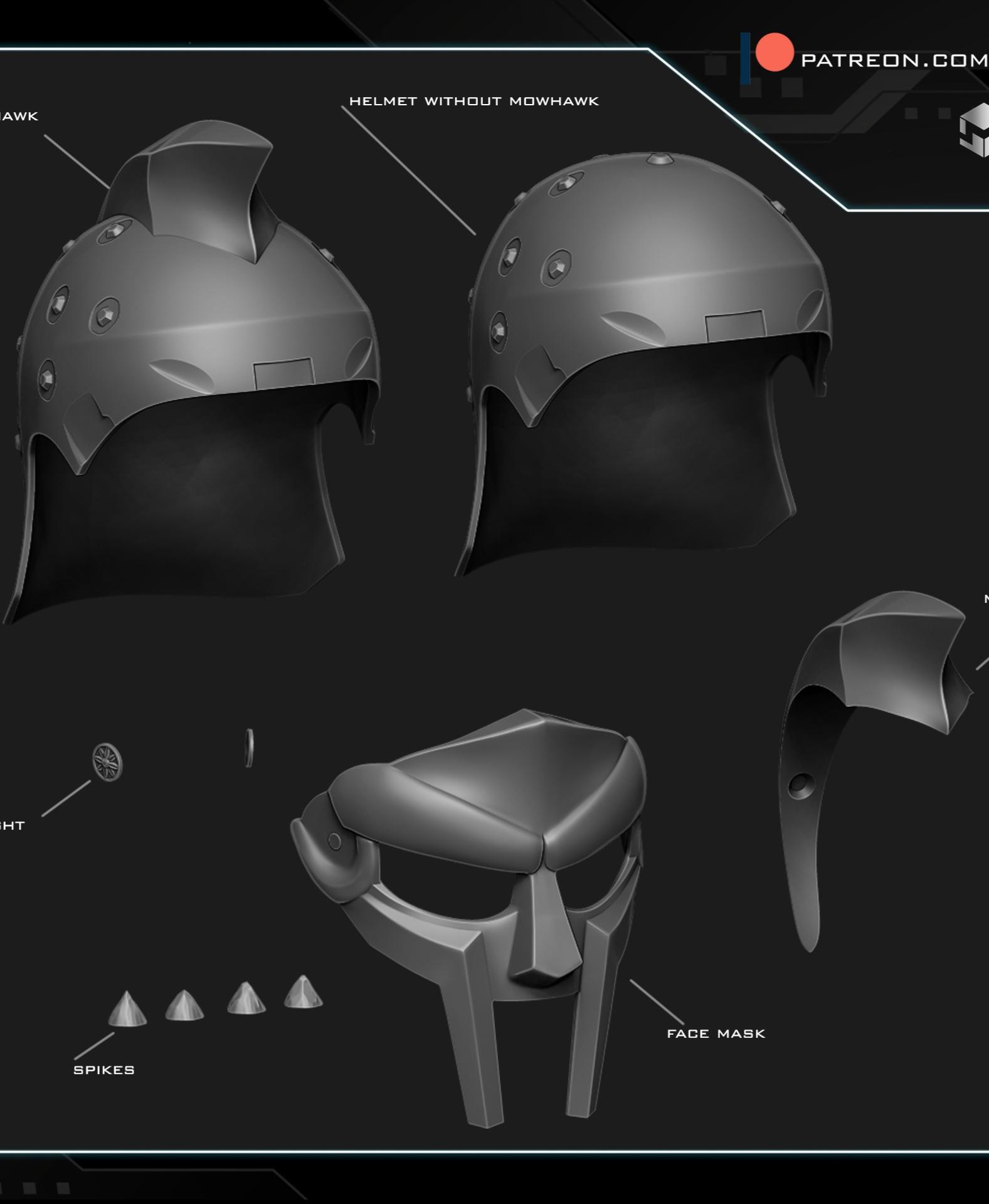 Maximus Gladiator helmet 3d model