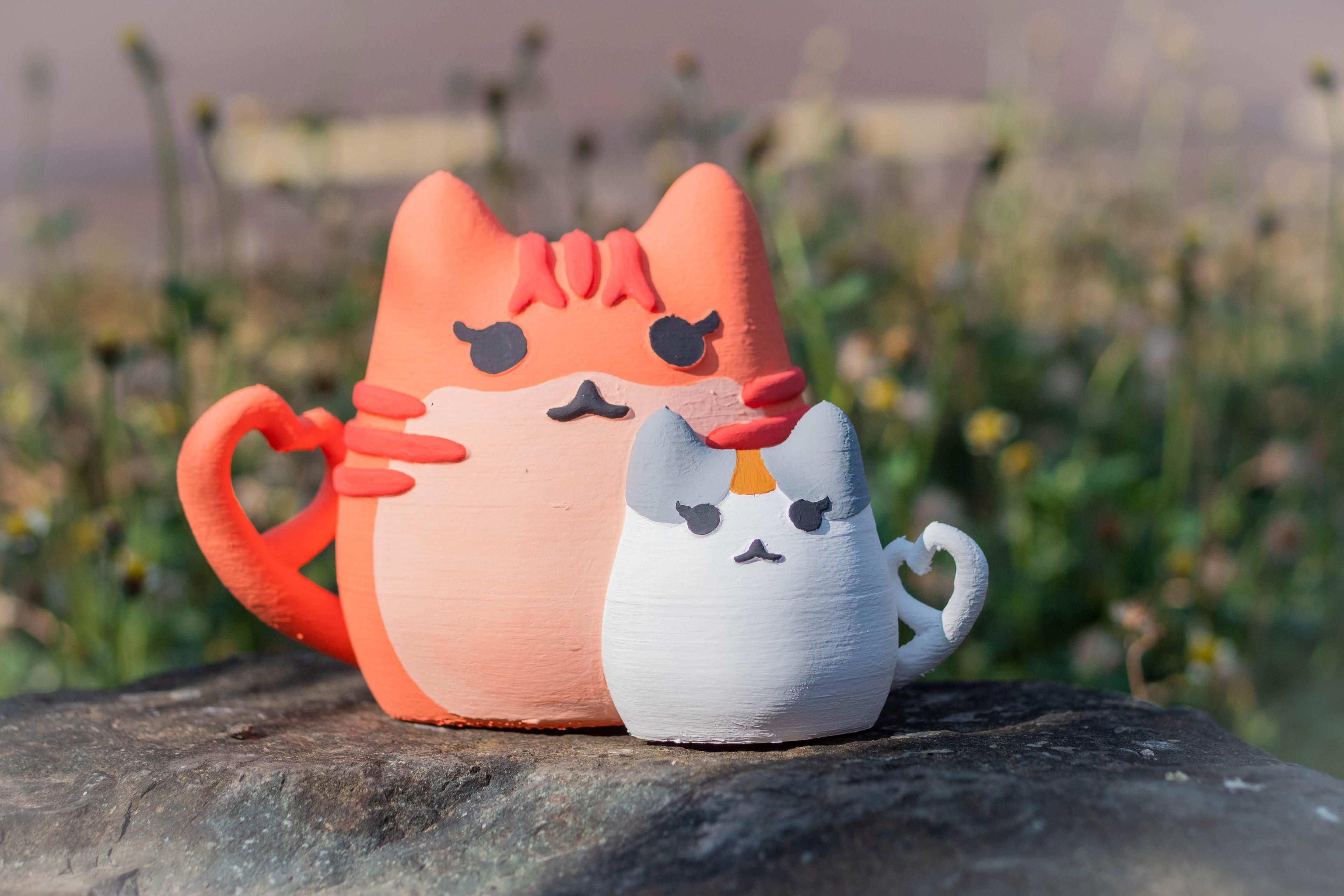 Cat & Kitten - A Mothers Day Model 3d model
