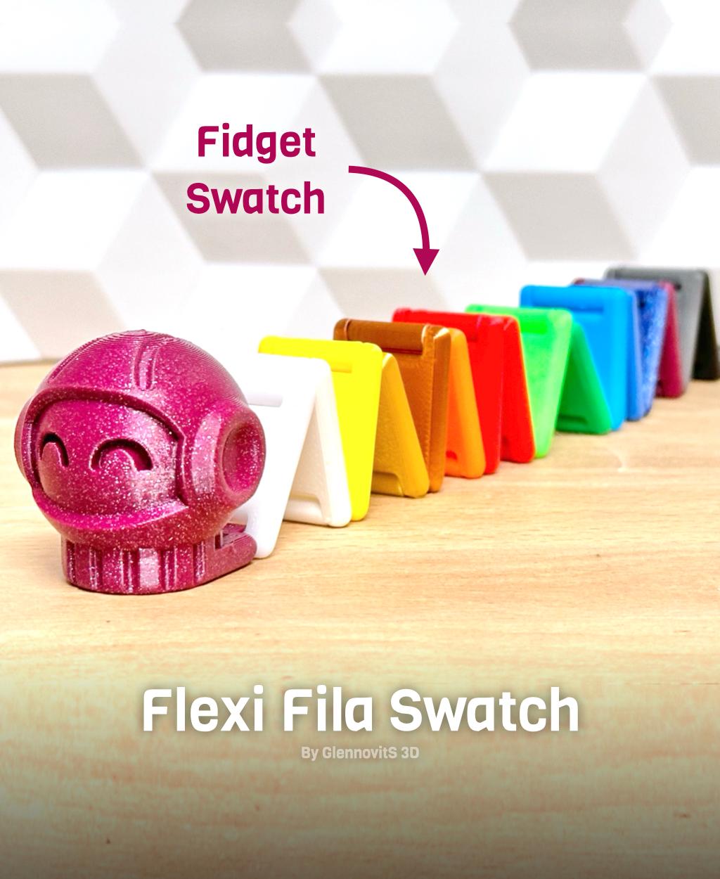 Flexi Fila Swatch (filament samples made fun - flexible calibration) 3d model