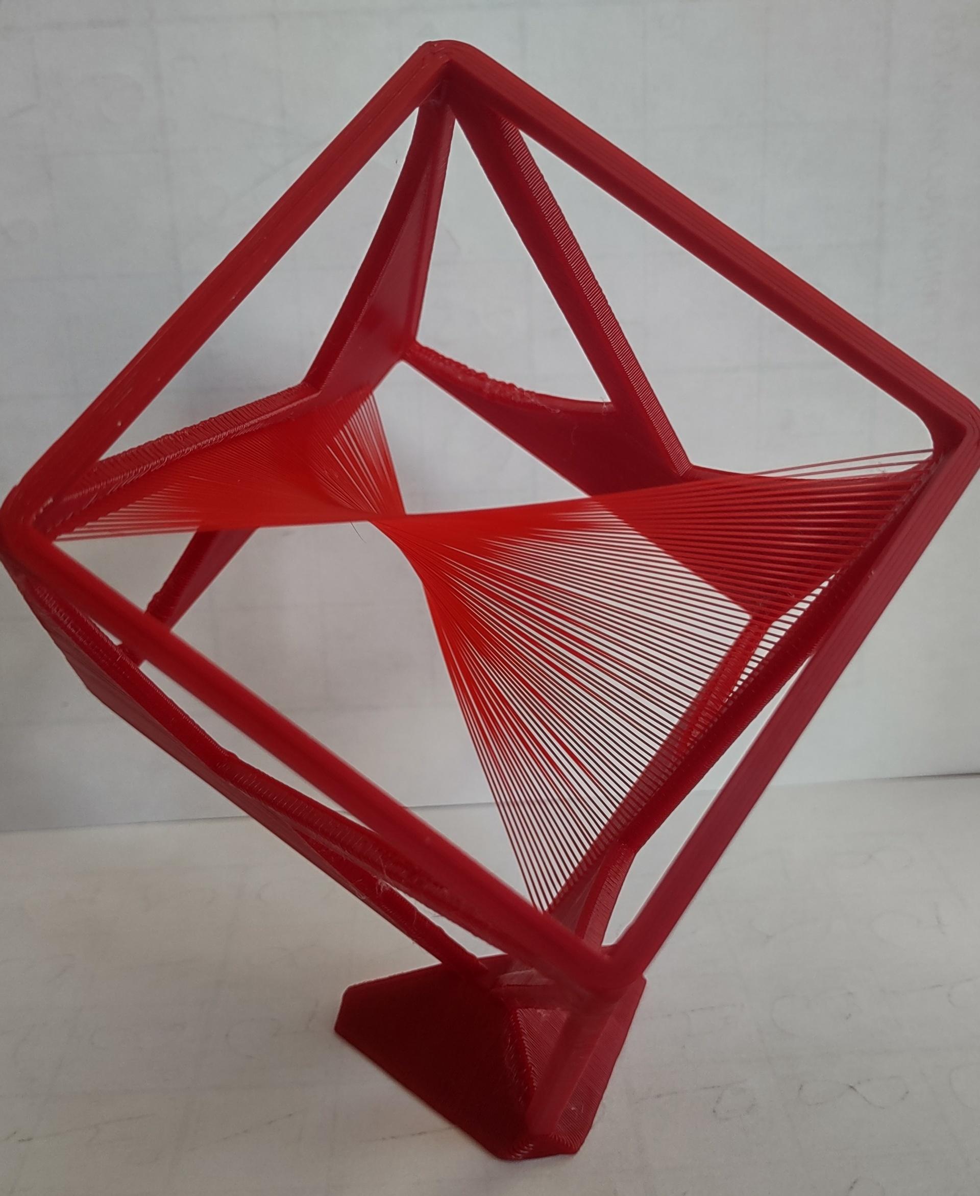 String Cube Art - Desk size (small) - Fun print on Creality K1 - 3d model