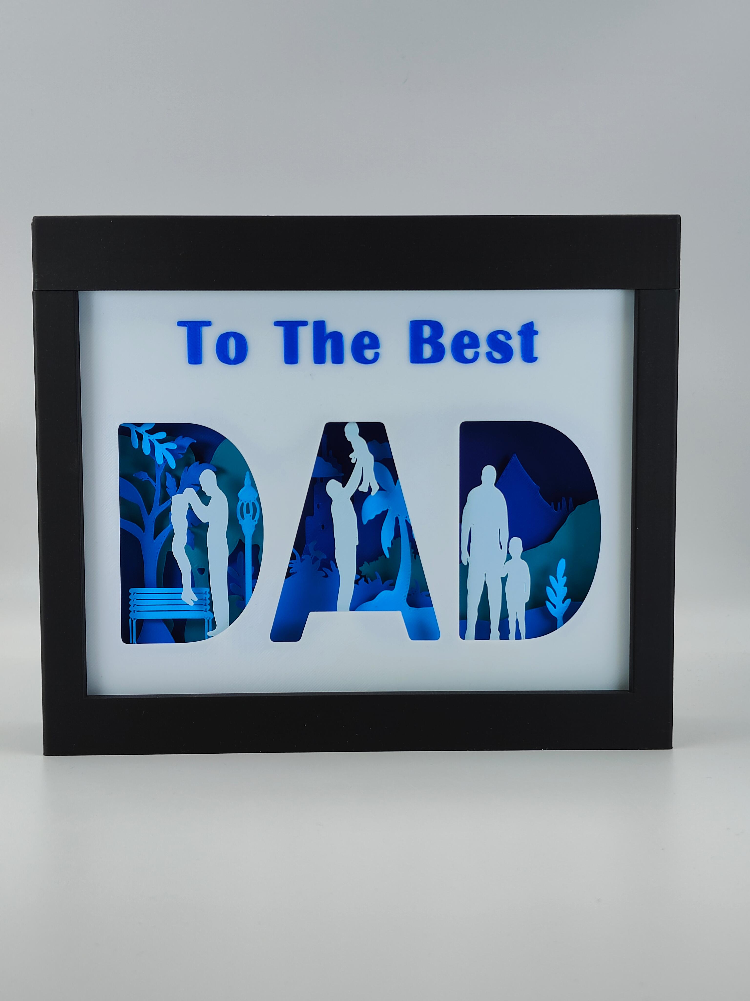 Father's Day Shadow Box 3d model