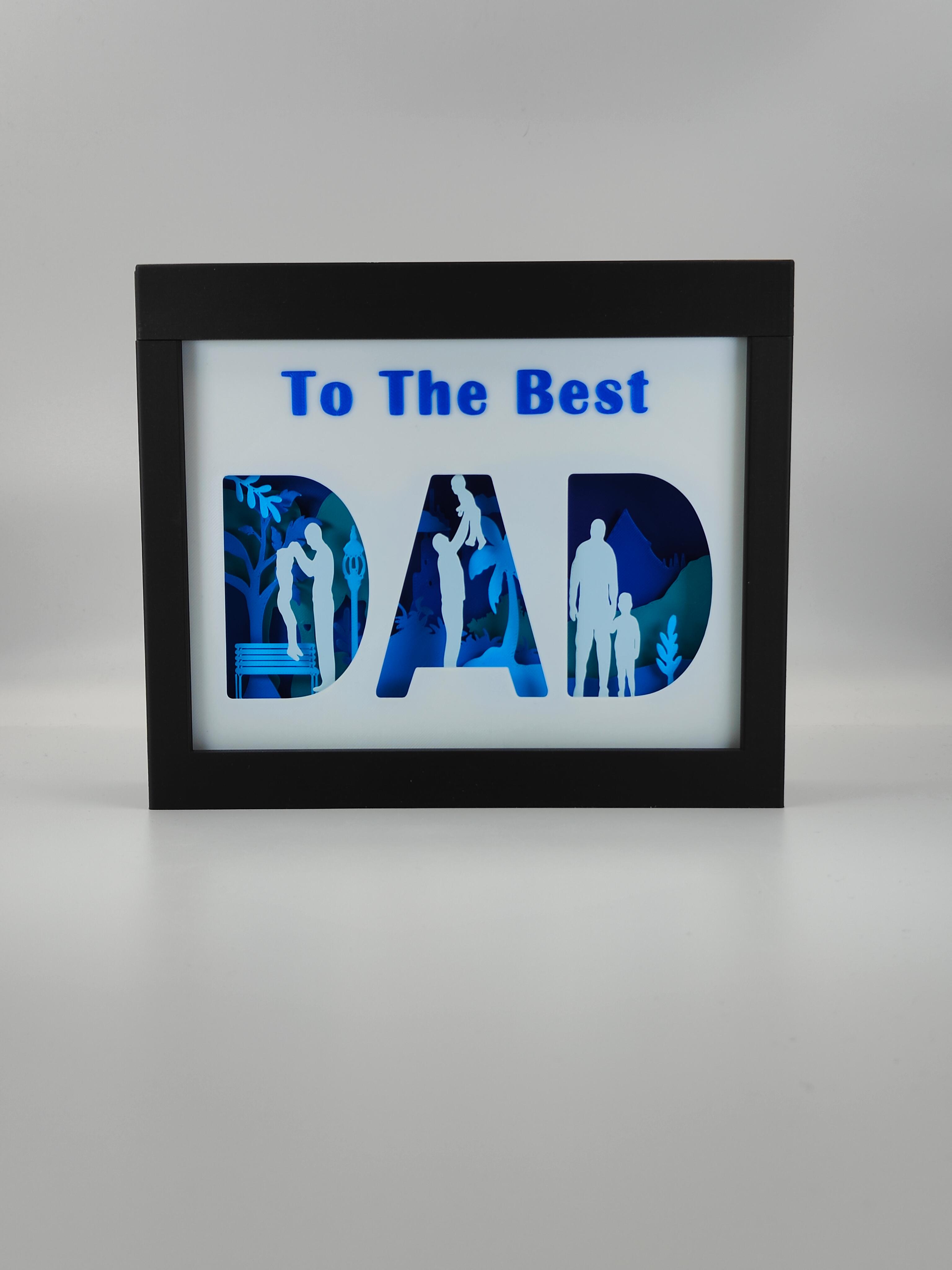 Father's Day Shadow Box 3d model