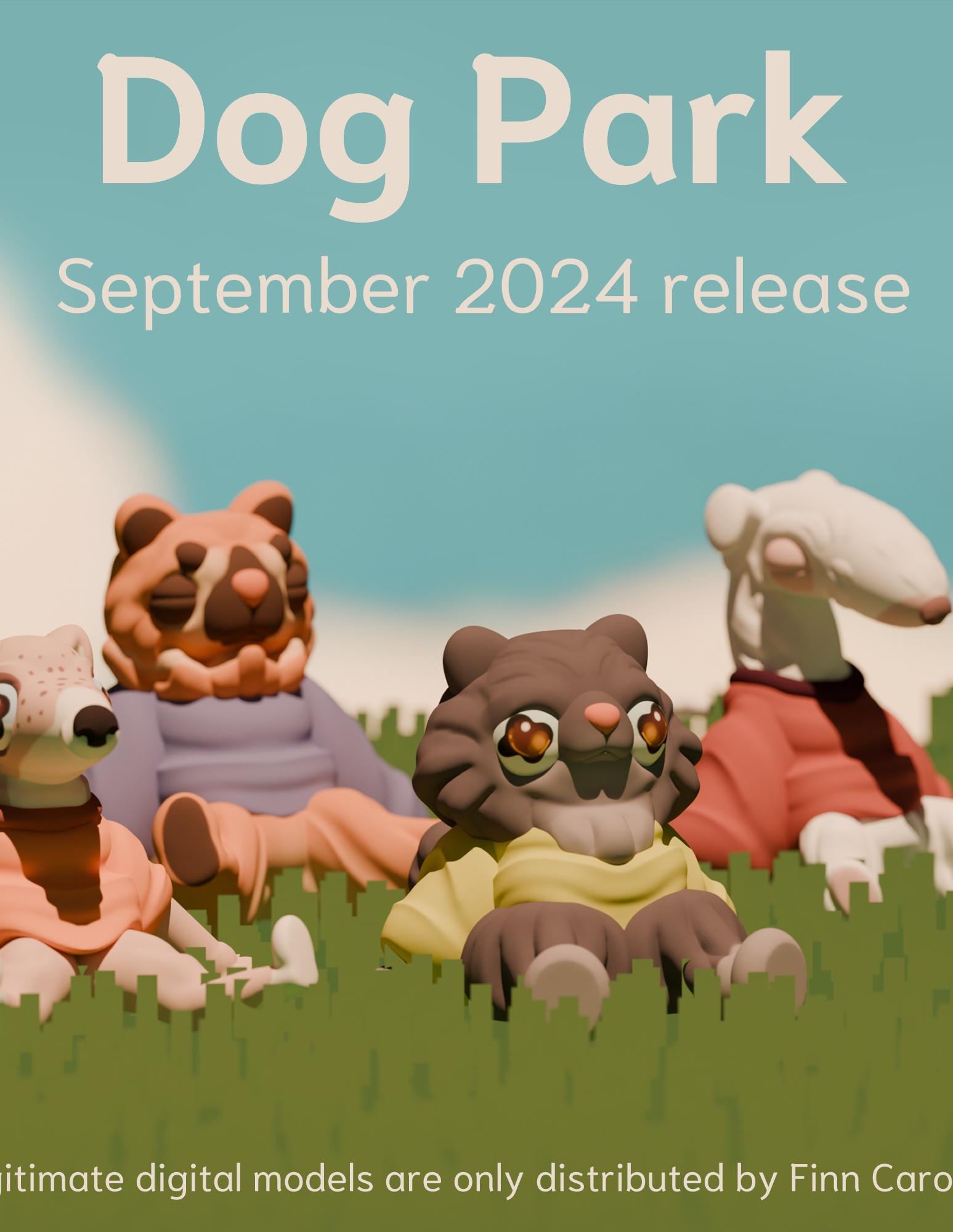 Dog Park 3d model