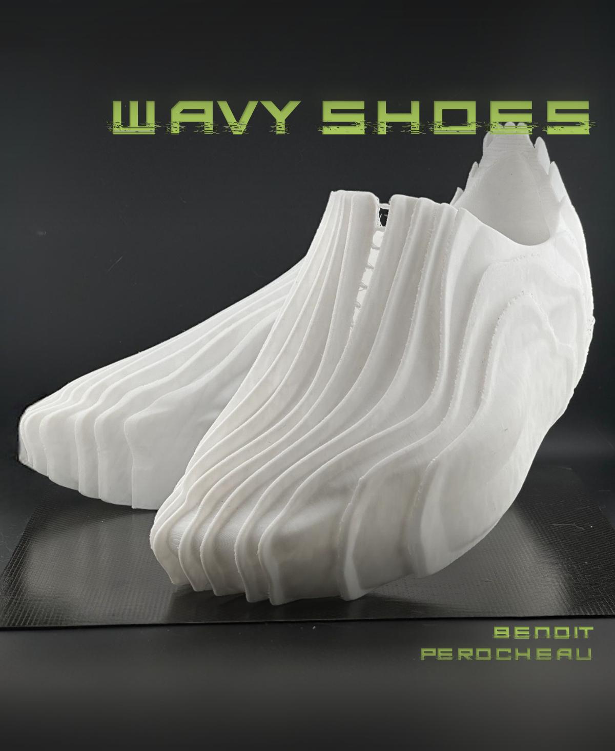 Wearable Wavy shoes 3d model