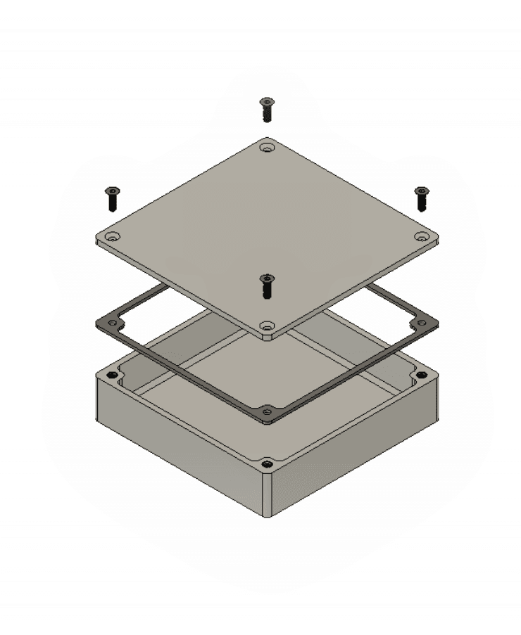 Air tight Box  100x100x20.stl 3d model