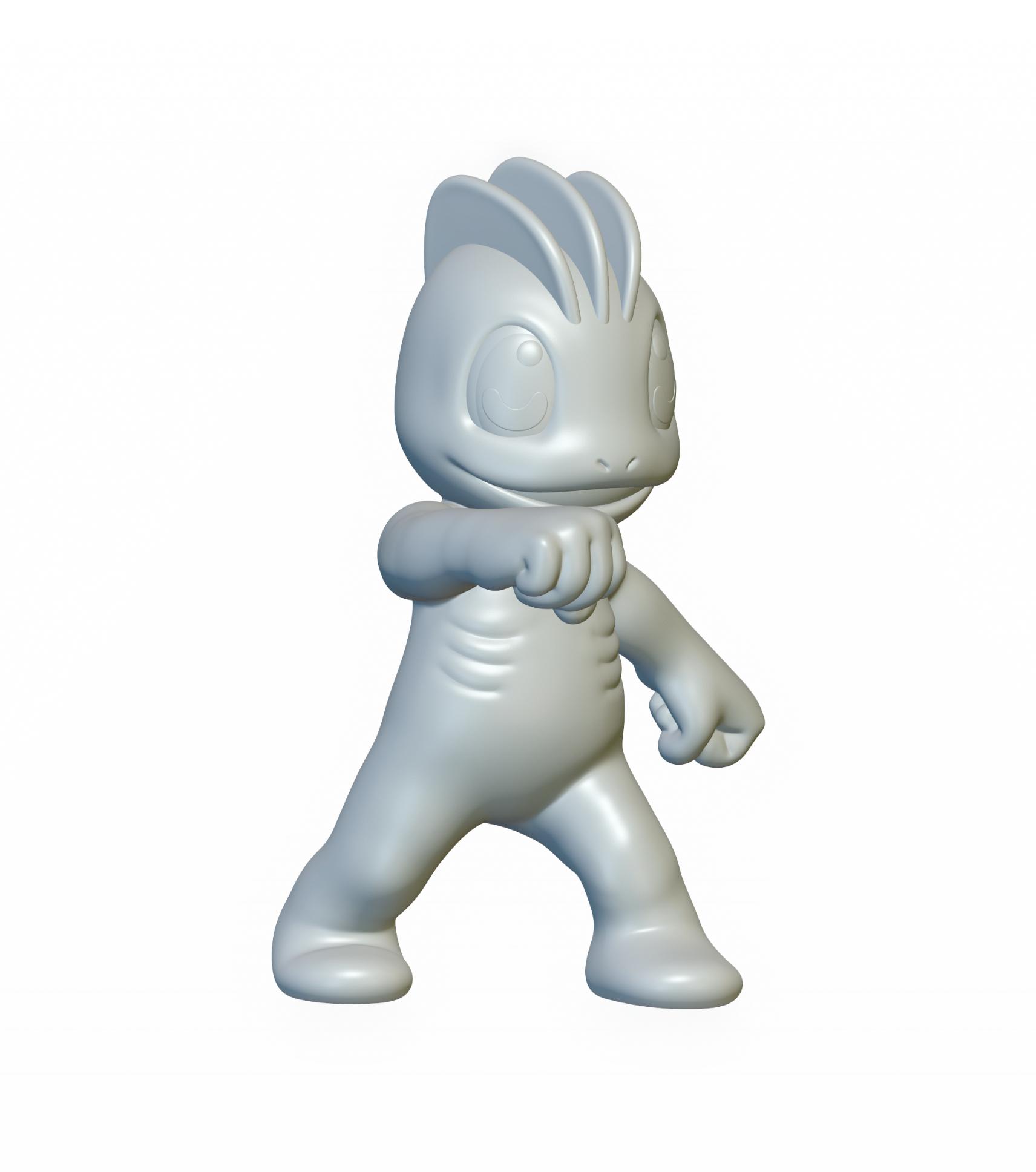 Pokemon Machop #66 - Optimized for 3D Printing 3d model