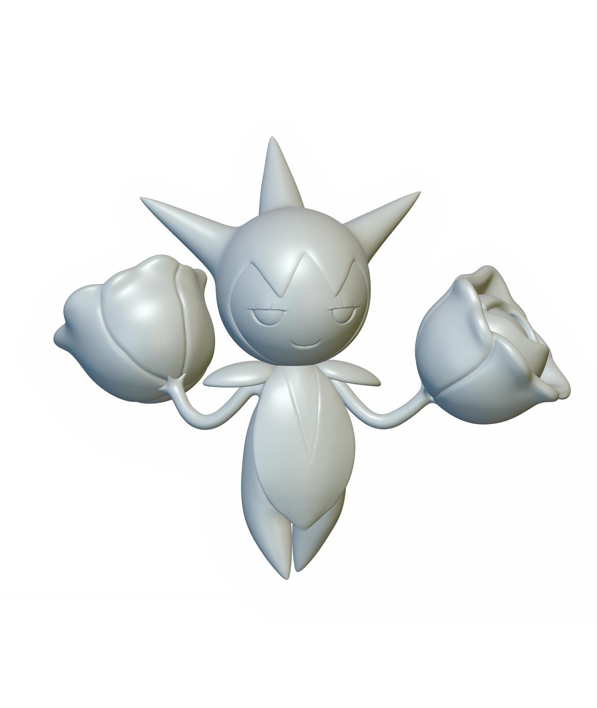 Pokemon Roselia #315 - Optimized for 3D Printing 3d model