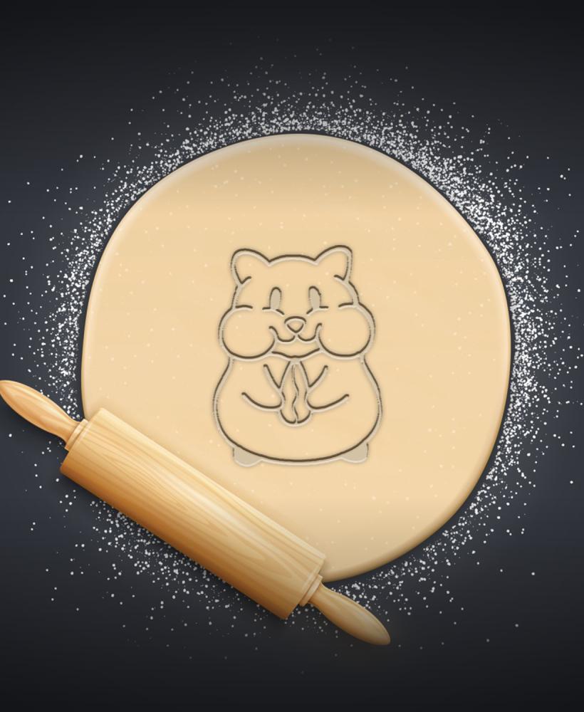 Hamster Cookie Cutter, Biscuit Cutter 3d model