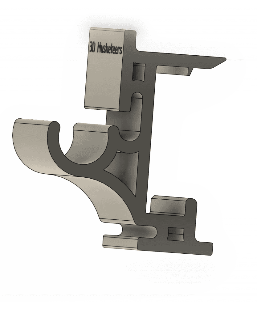 Curtain and Spool Holder for Sam's Club Industrial Shelves! 3d model