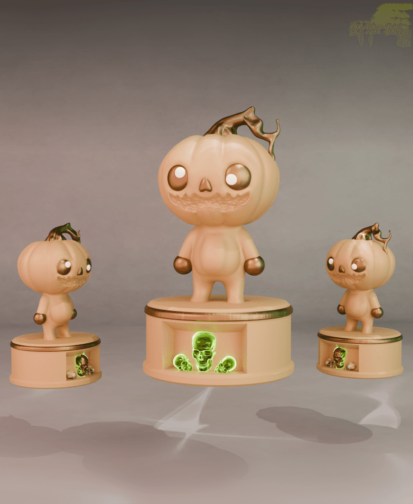 Pumpkin Boy 3d model