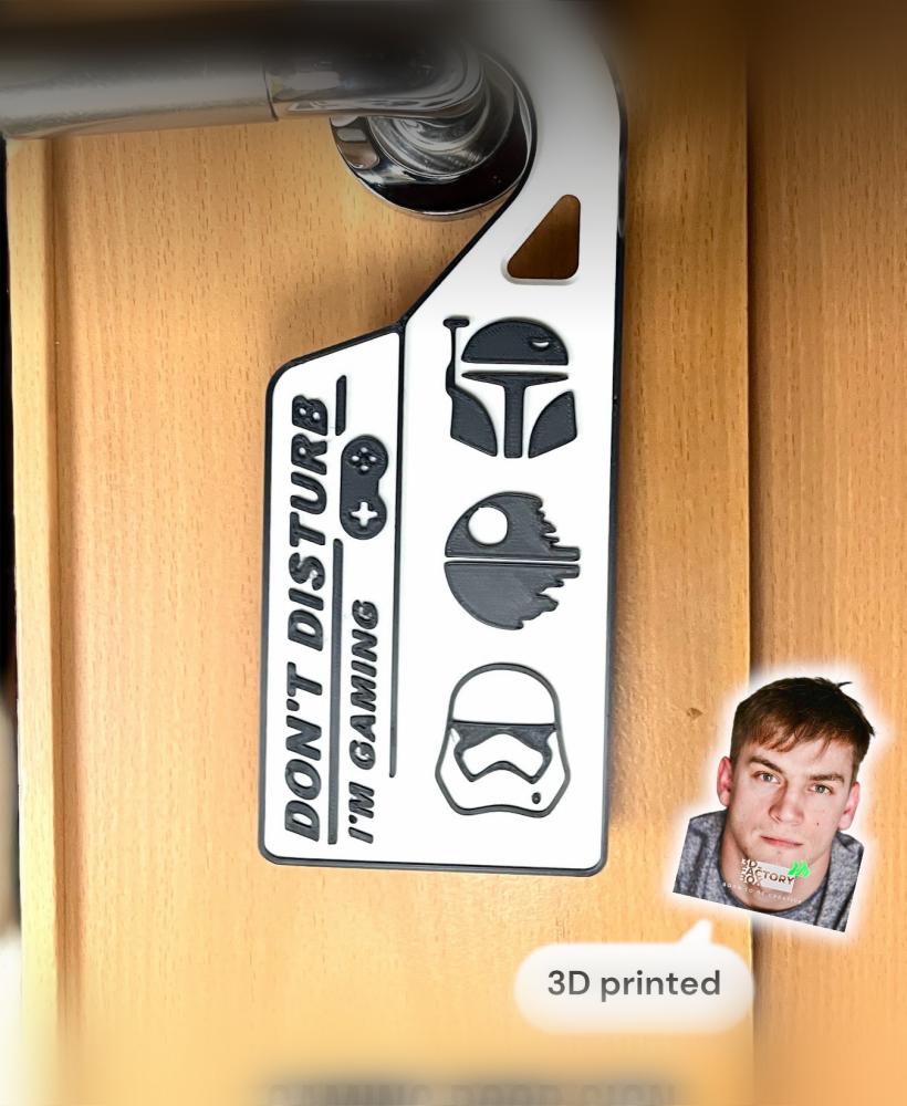 Gaming Door Sign - Inspired by "Star Wars" 3d model