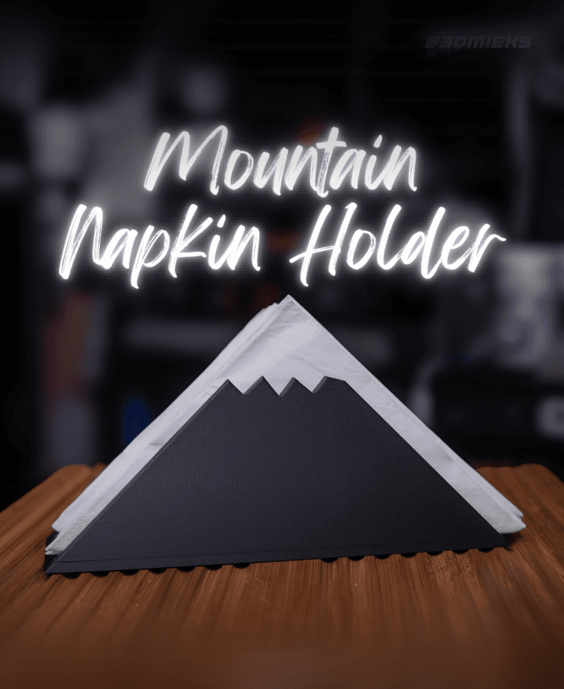 Mountain Napkin Holder 3d model