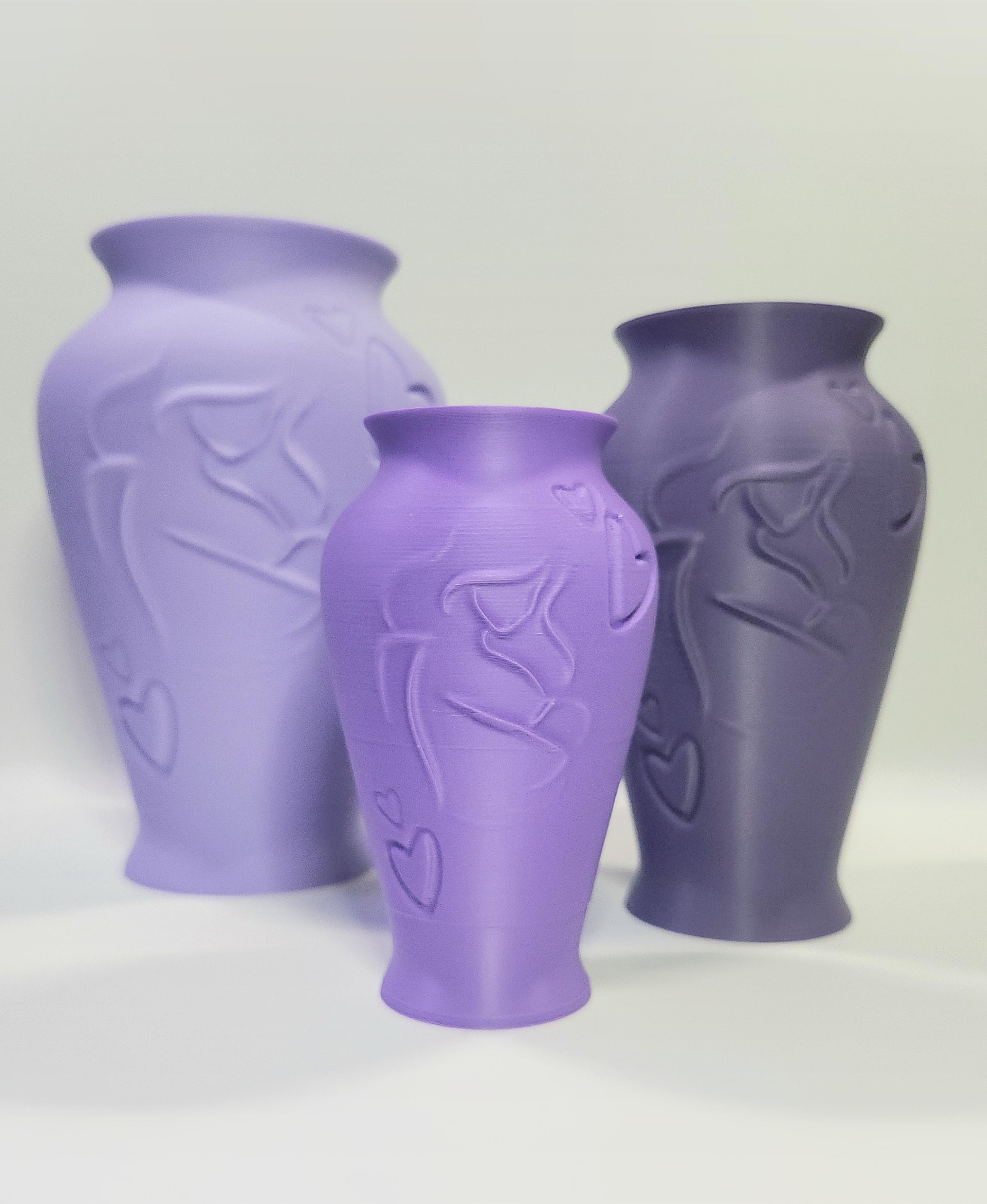 'A Mother's Love' Decorative Art Flower Vase :: Home Decor 3d model