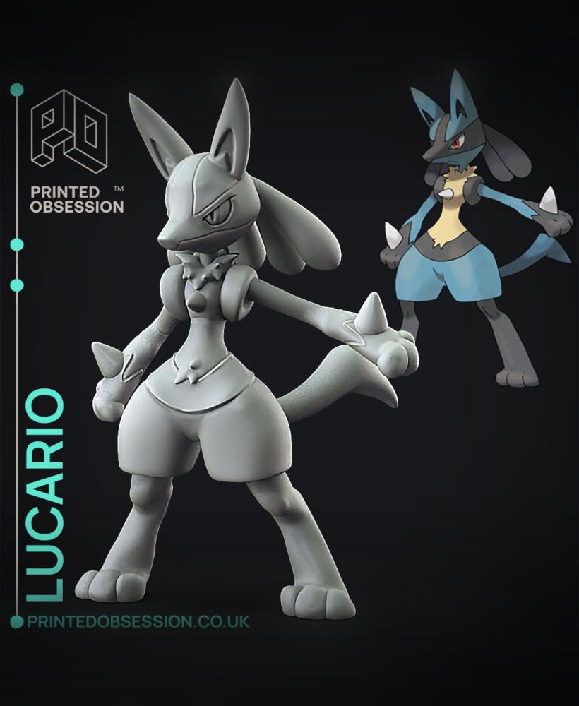 Lucario - Pokemon - Fan Art 3d model