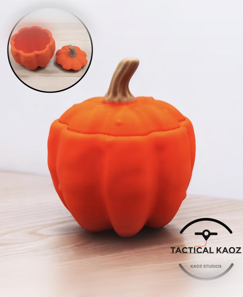 Pumpkin Container with Removable Lid 3d model