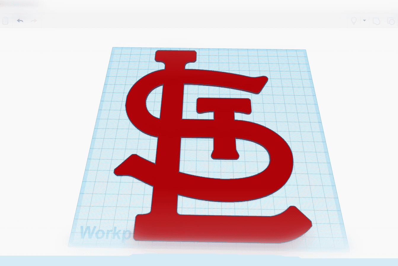 St. Louis Cardinals Logo 3d model