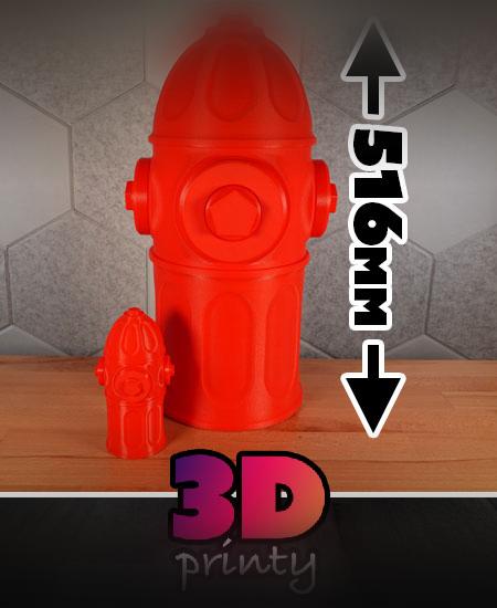 Giant Screw Top Fire Hydrant Container 3d model