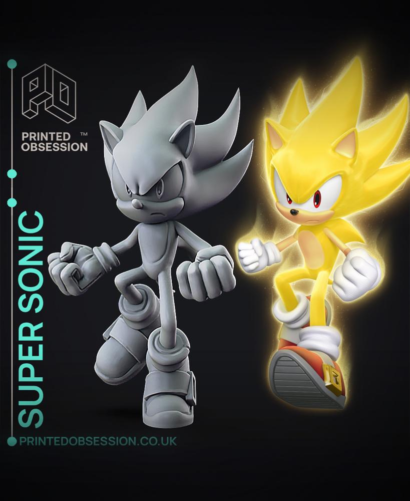 Super Sonic - Sonic the Hedgehog - Fan Art 3d model