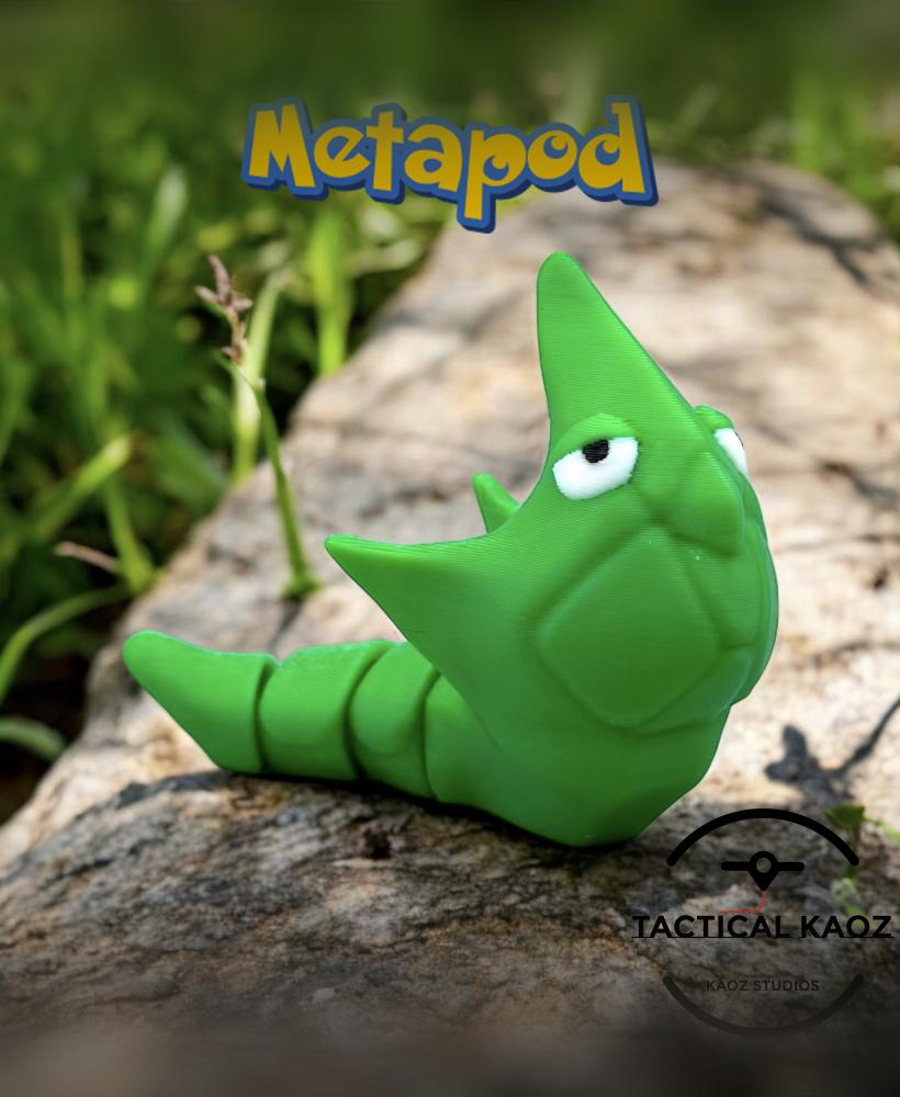 Metapod Flexi Articulating Pokemon 3d model