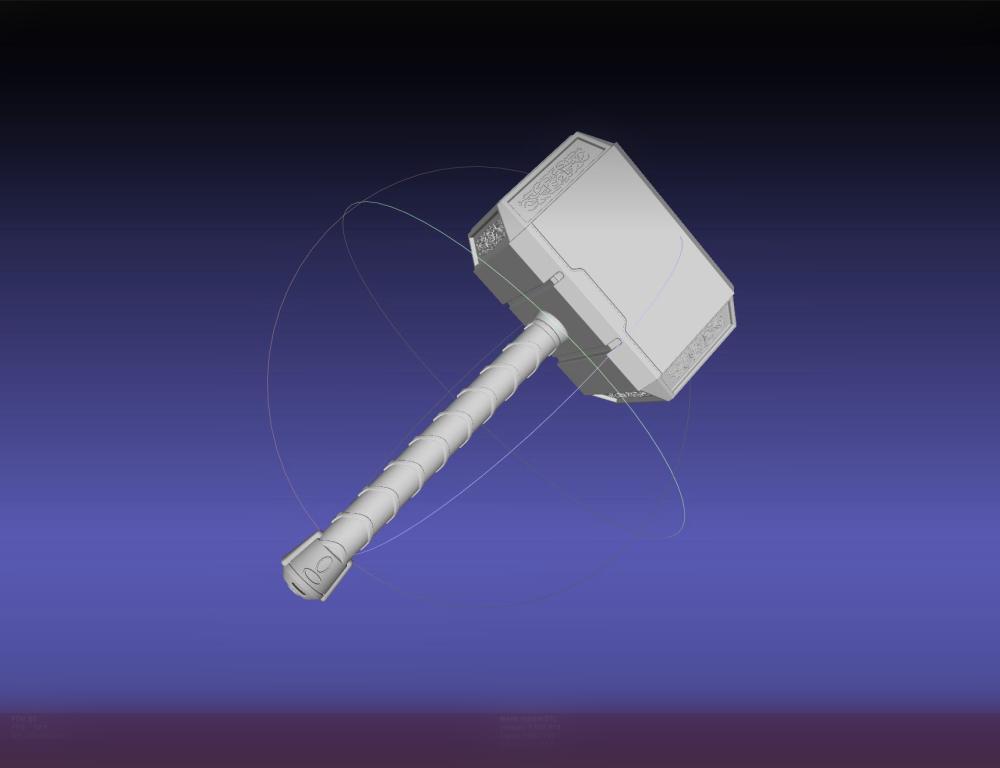 Thor Mjolnir Hammer Basic Printable Model 3d model