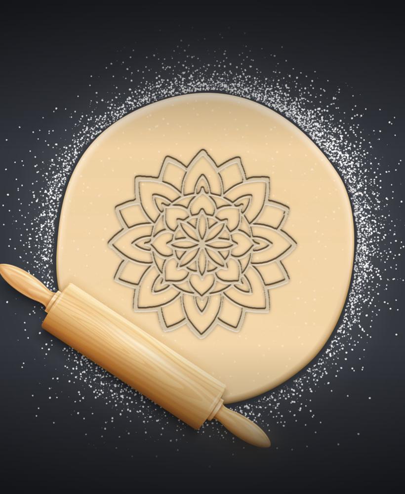 Mandala Cookie Cutter, Biscuit Cutter 3d model