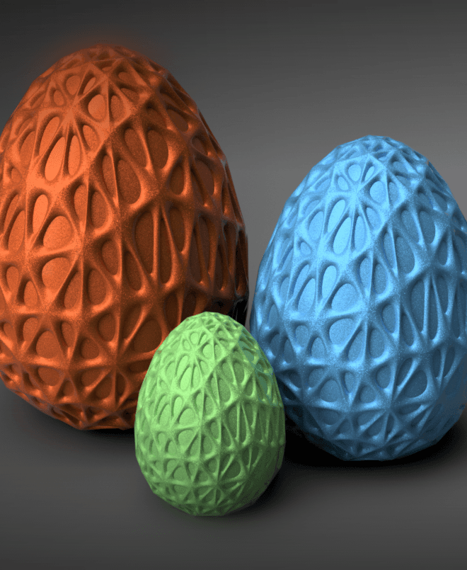 Large Voronoi Egg 3d model