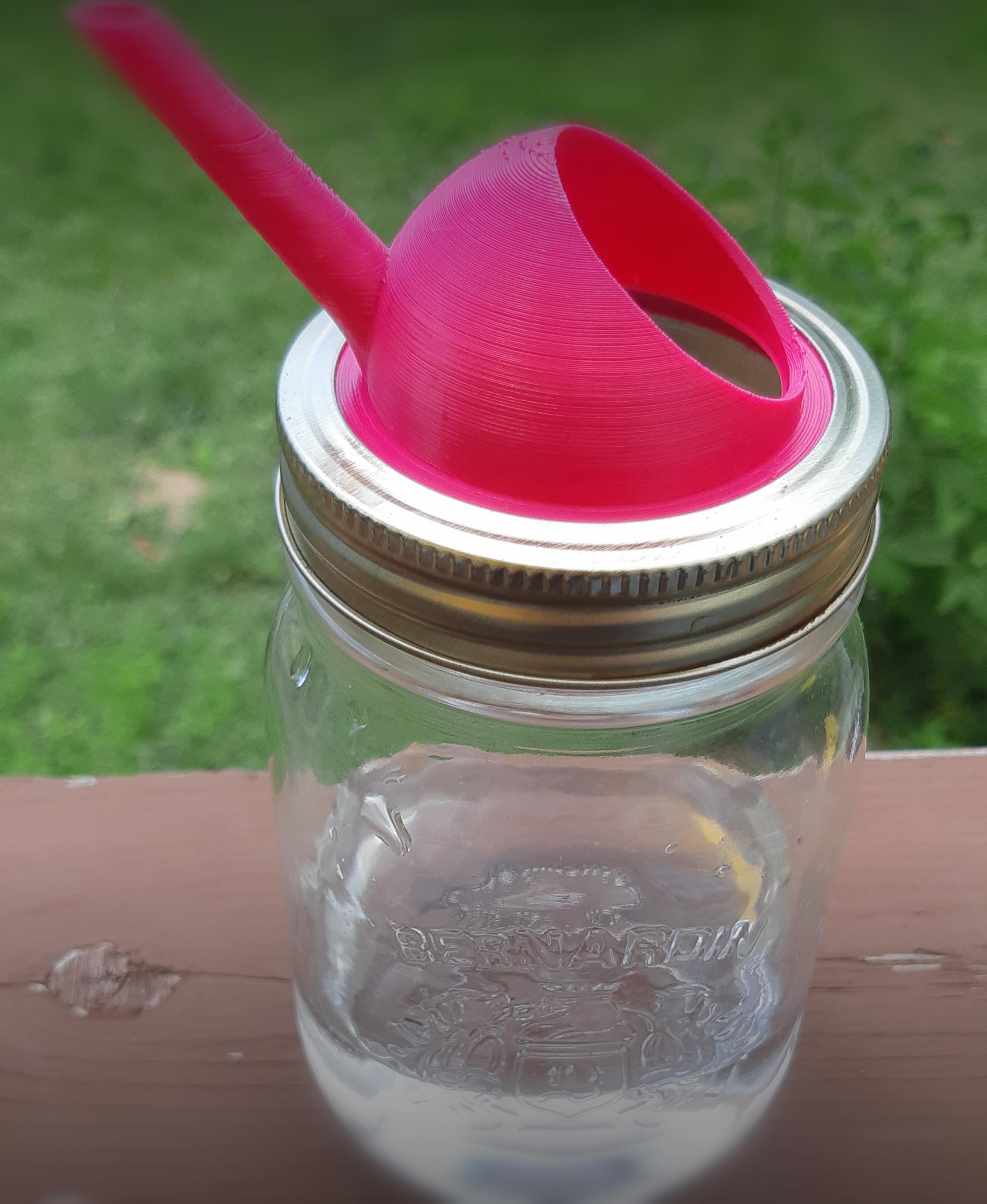 Mason Jar Watering Lid - Drip Proof - Support Free 3d model