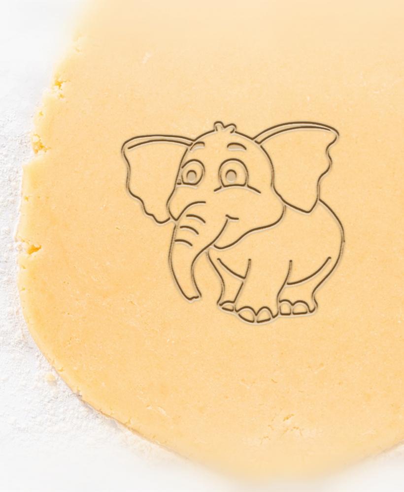 Elephant Cookie Cutter, Biscuit Cutter 3d model