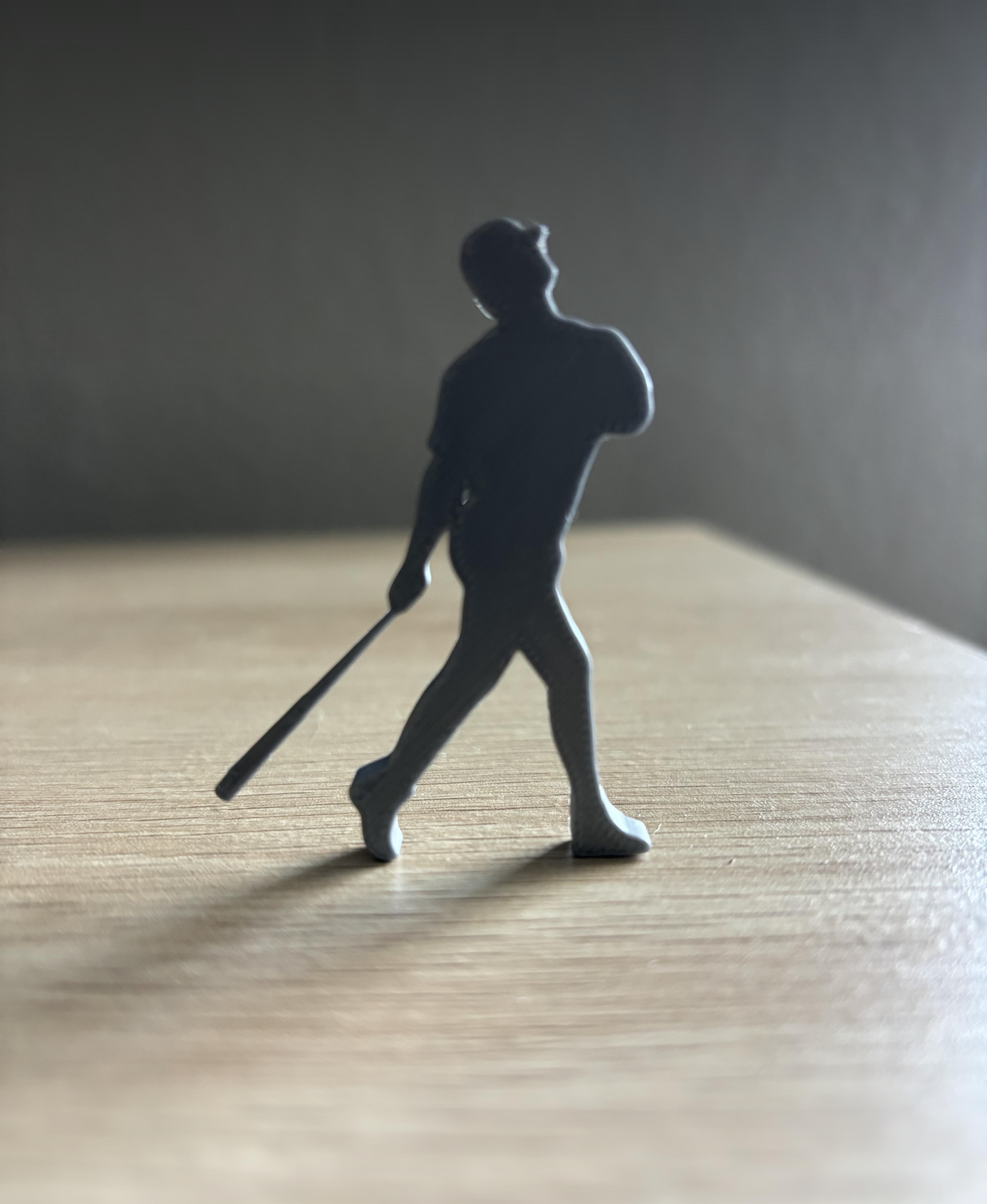 BASEBALL SWING KEYCHAIN STL 3d model