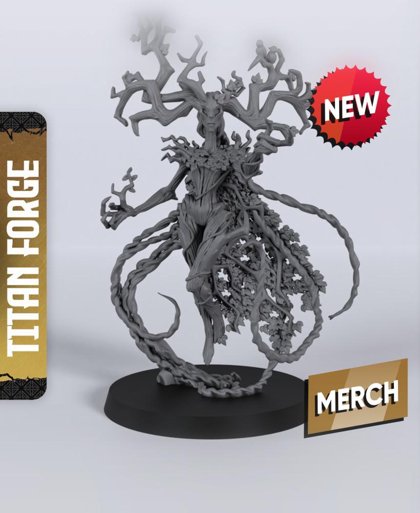 Dryad Ancient - With Free Dragon Warhammer - 5e DnD Inspired for RPG and Wargamers 3d model