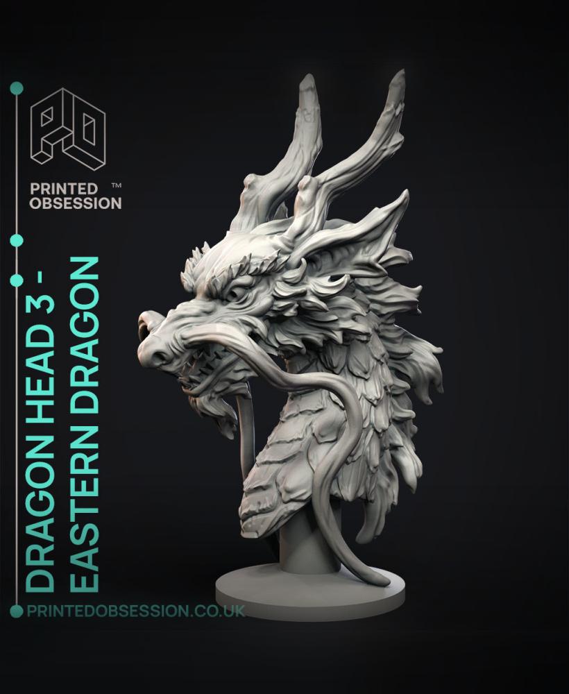 Eastern Dragon - Dragon head - Decoration 3d model