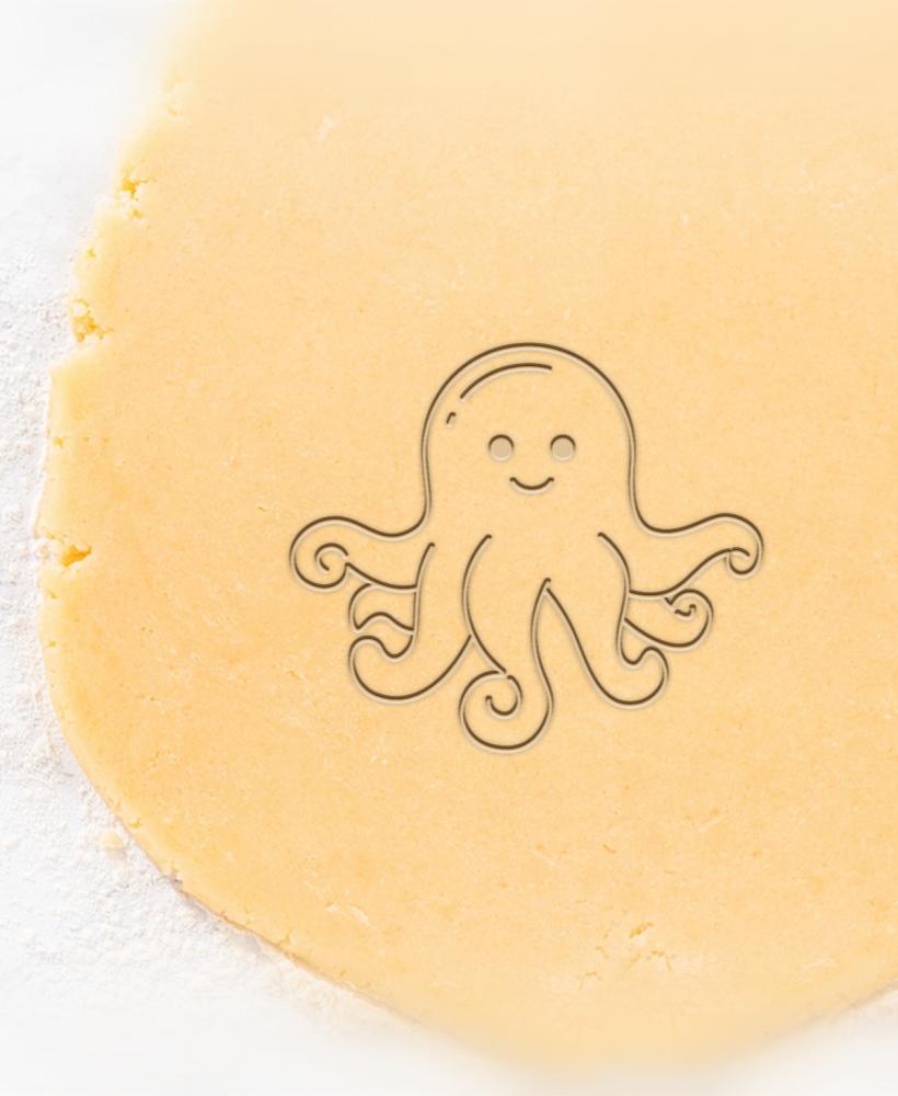 Baby Octopus Cookie Cutter, Biscuit Cutter 3d model