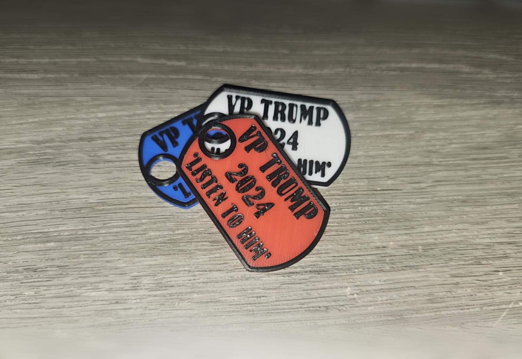 VP Trump DogTag 3d model