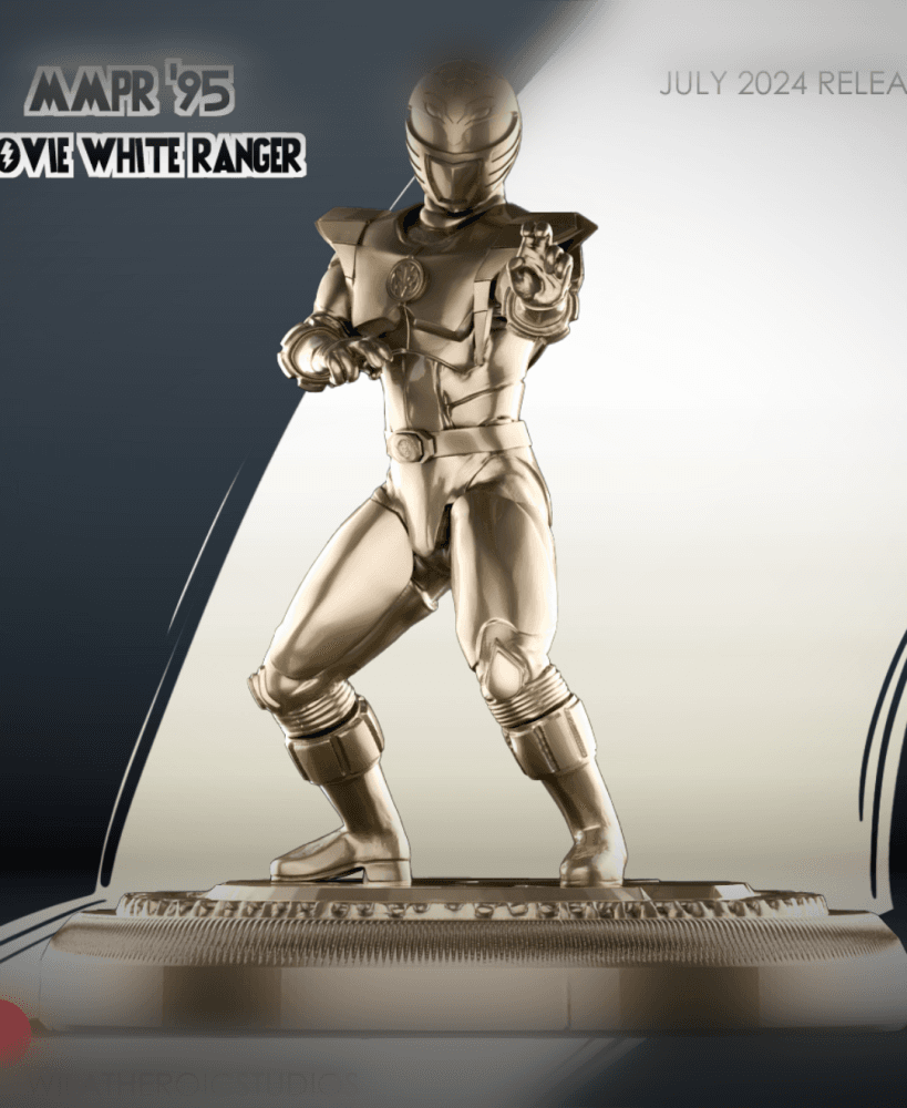 1995 Movie White Ranger  3d model