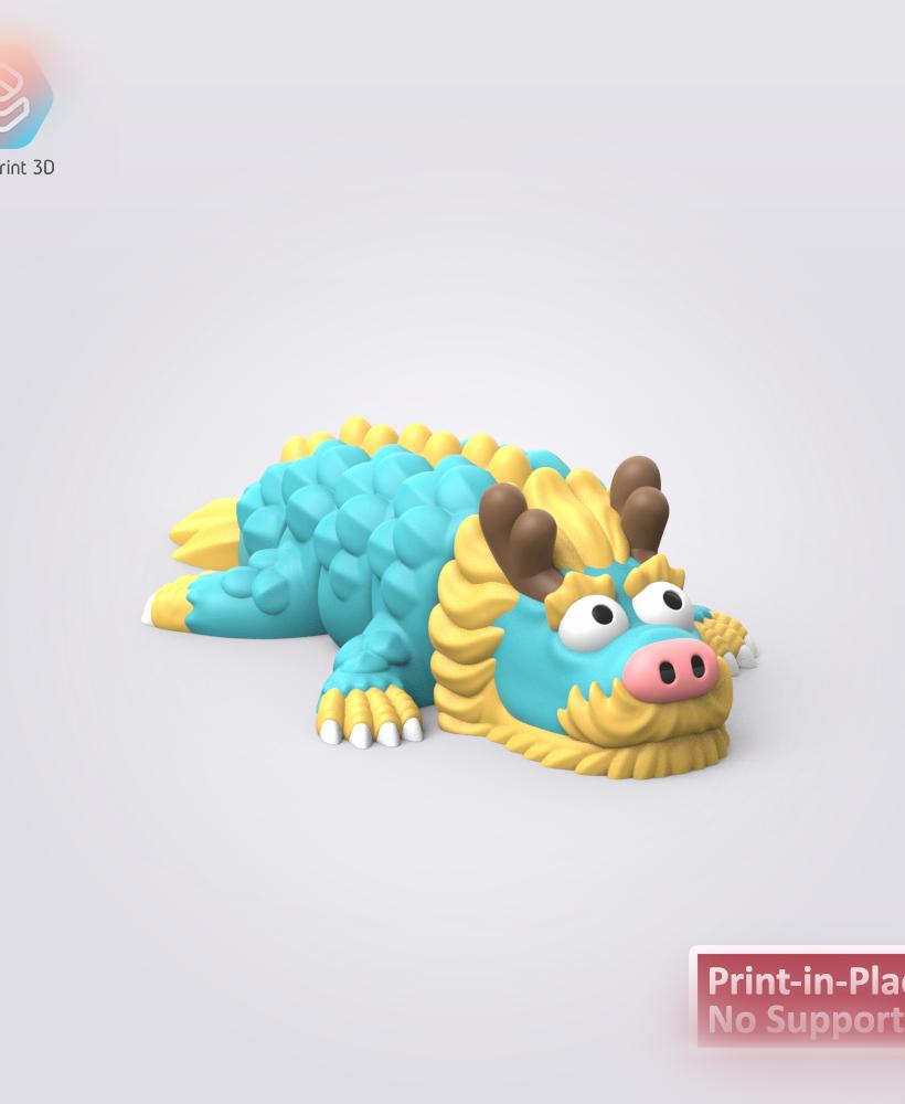 Flexi Baby Traditional Dragon 3d model