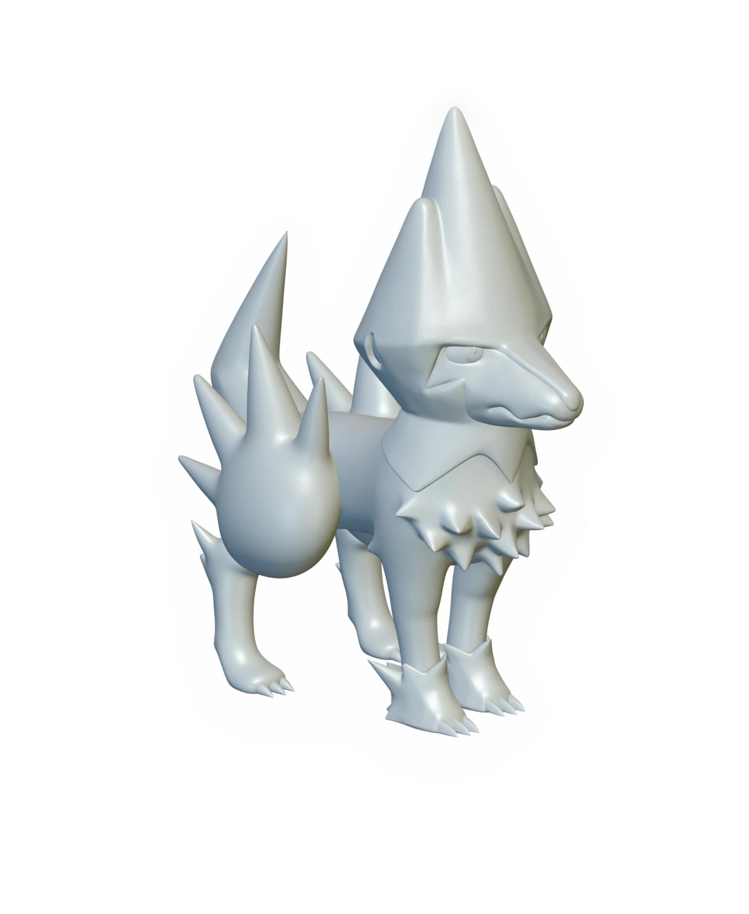 Pokemon Manectric #310 - Optimized for 3D Printing 3d model