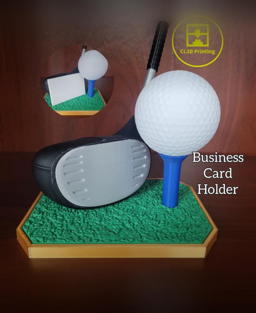 Golf Driver Business Card Holder 3d model