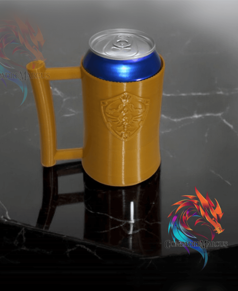 Hylian shield style soda can jug 3d model