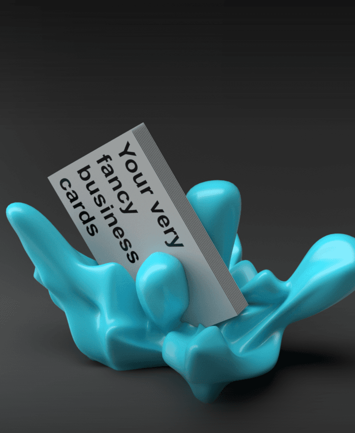 Splash Business Card Holder 3d model