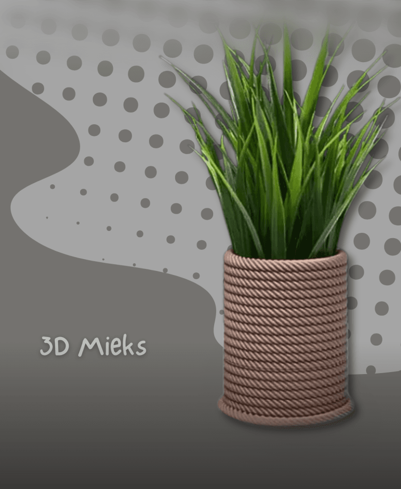 Rope Planter 3d model