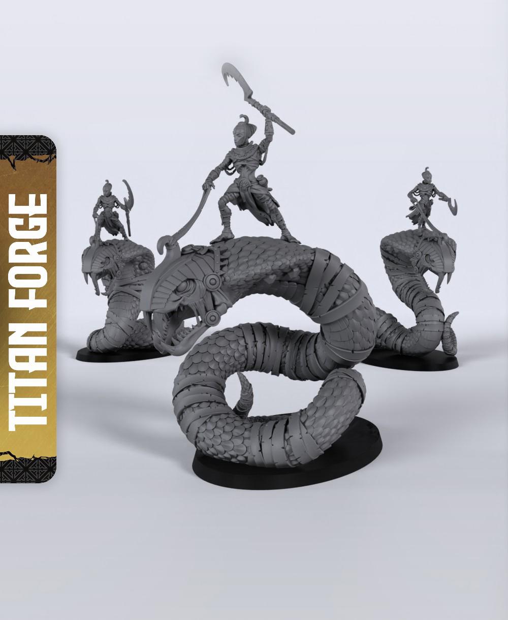 Sand Stalkers - With Free Dragon Warhammer - 5e DnD Inspired for RPG and Wargamers 3d model
